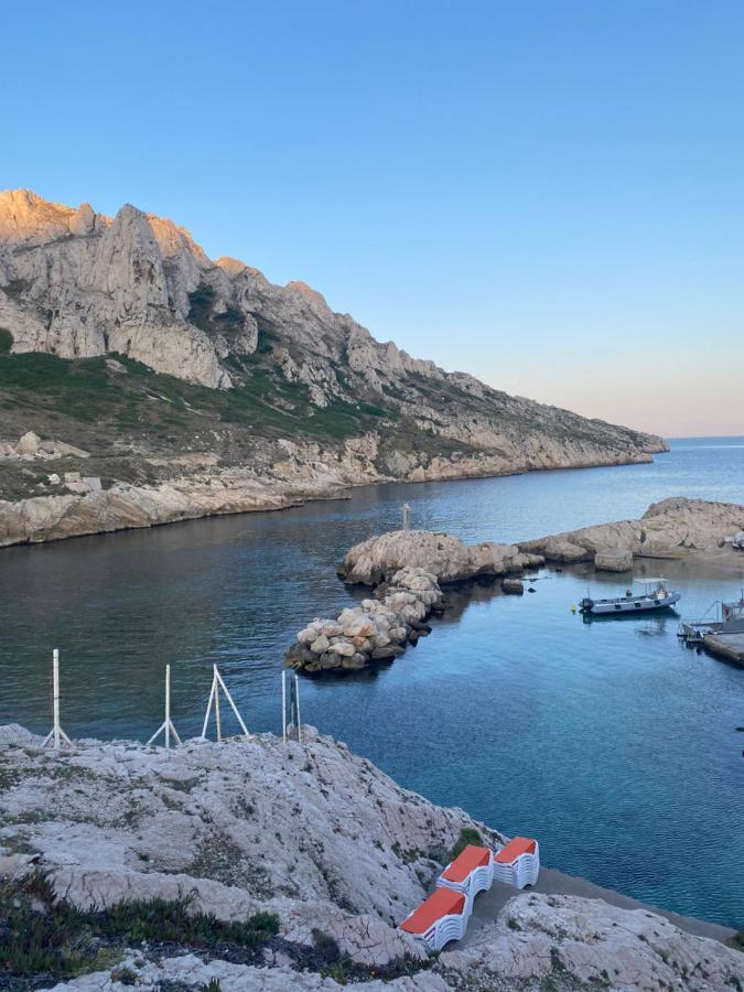 Au Coeur Du Parc National Du Massif Des Calanques, La Flibuste Des Goudes, Maison 2 Chambres, Climatisee, Jardins, Solarium, Proche Plage, Large Vue Marseille